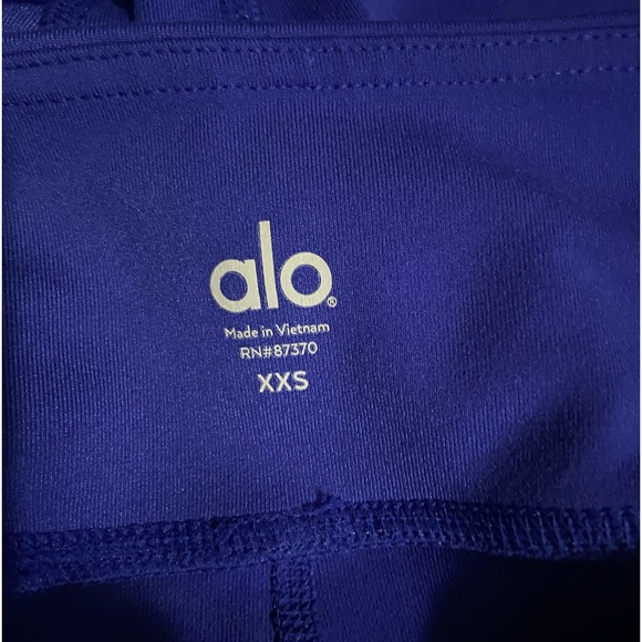 Alo Yoga Moto Leggings Bright Blue Women's - Picture 6 of 9